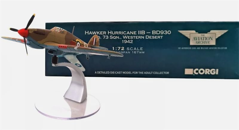 Amazon | CORGI 1/72 完成品 HAWKER HURRICANE MKII, RAF No.73